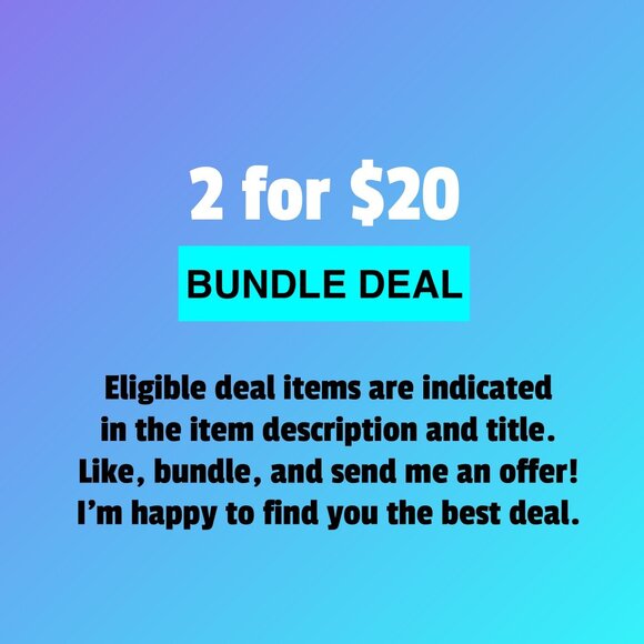 Bundle Deal 🛍 2for$20 - Picture 1 of 2